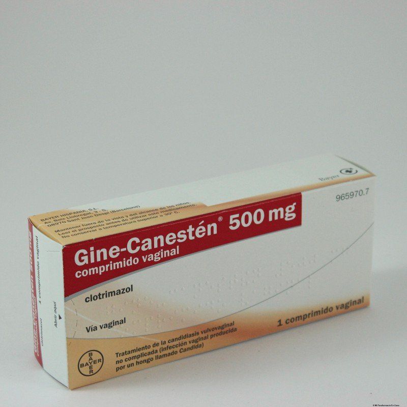 Gine Canesten 500 mg 1 comprimido vaginal. CN965970