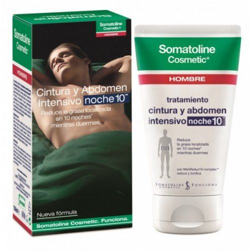 somatoline hombre tratamiento cintura y abdomen noche 150 ml