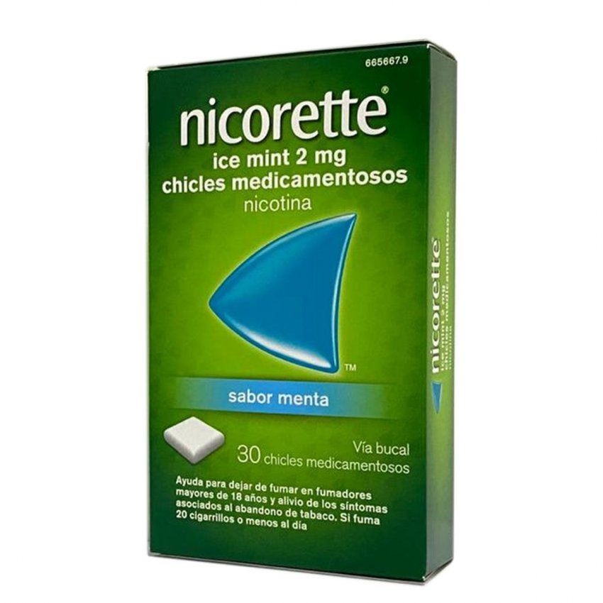 nicorette chicles ice mint 2 mg 30 chicles sabor menta 665667
