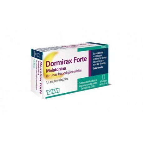 dormirax forte melatonina lamina bucodispersable