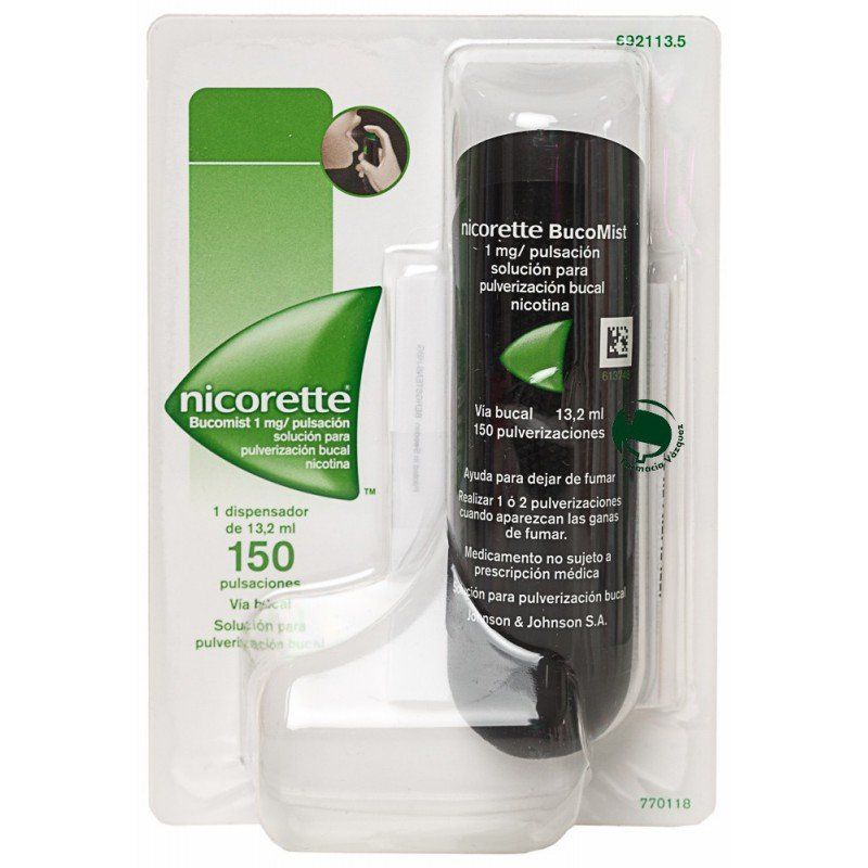 nicorette bucomist 1 mg pulverizacion 1 aerosol bucal 150 dosis