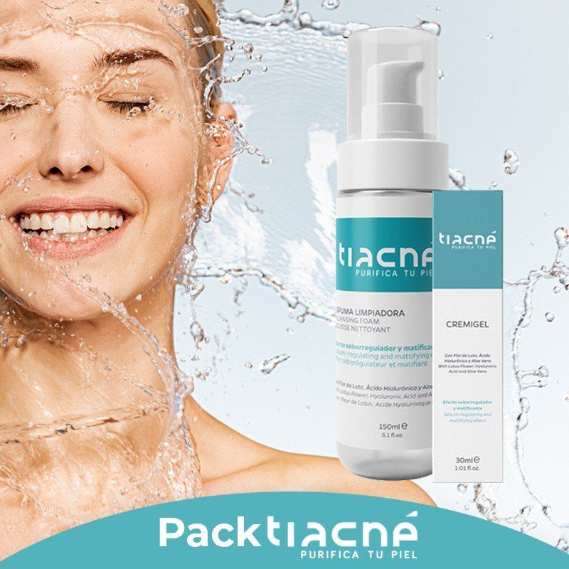 pack tiacne espuma cremigel