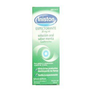 iniston expectorante 20mg ml solucion oral sabor menta