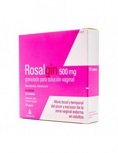 rosalgin 500 mg 10 sobres granulado para solucion vaginal