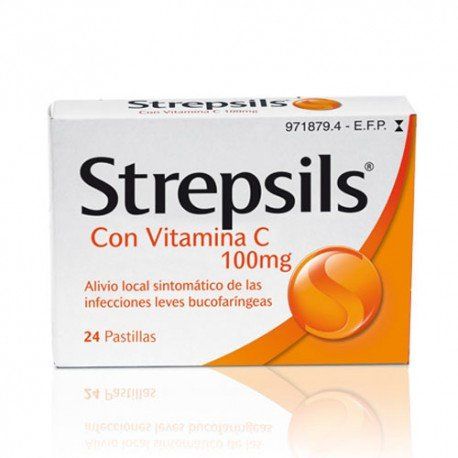 strepsils con vitamina c 24 pastillas