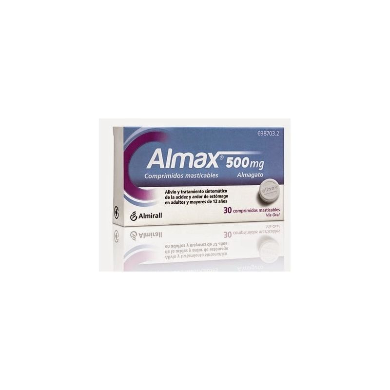 almax 500 mg 30 comprimidos masticables