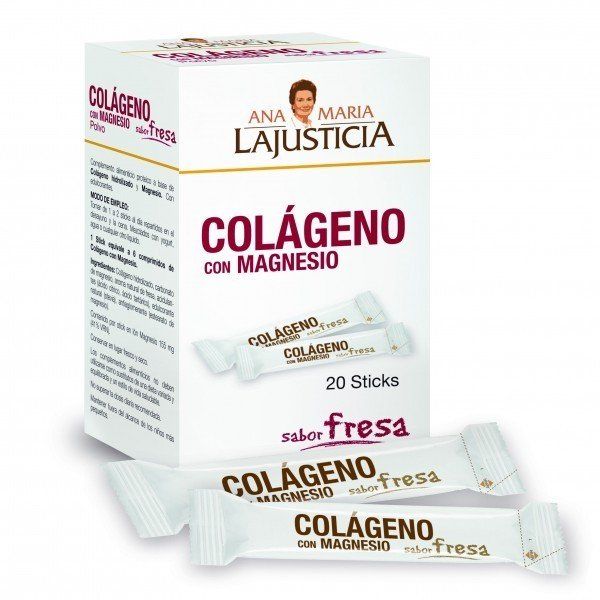 ana maria la justicia colageno con magnesio sabor fresa 20 stick