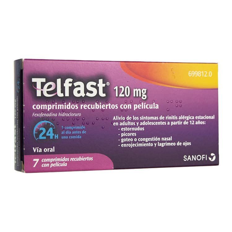Telfast 120 mg 7 Comprimidos (1)