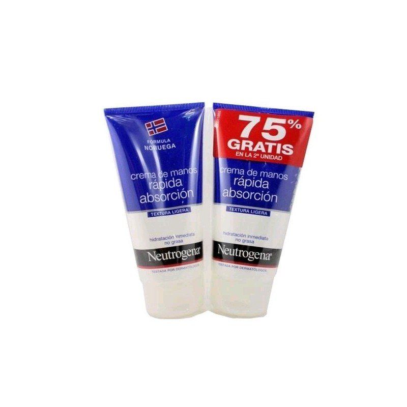 neutrogena crema de manos rapida absorcion 75 ml duplo