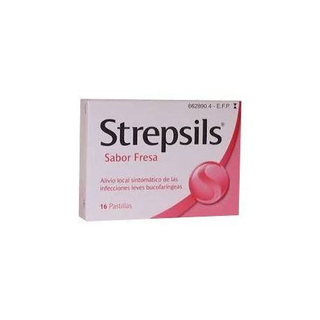 strepsils fresa 16 pastillas