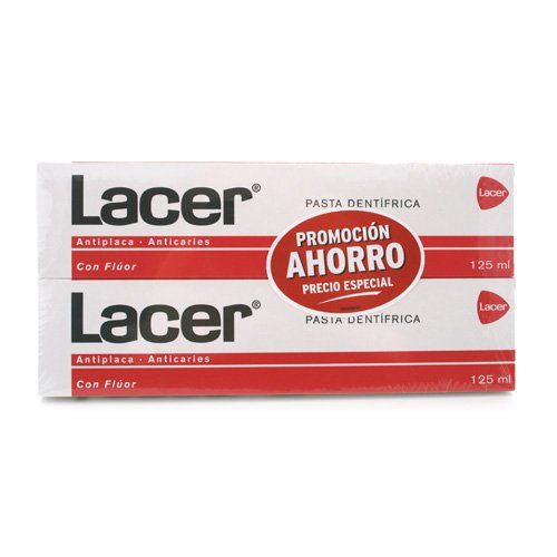 Lacer pack 2 pasta dientes 125ml