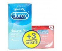 durex natural plus 12 unidades