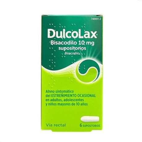 dulcolaxo bisacodilo 10 mg 6 supositorios