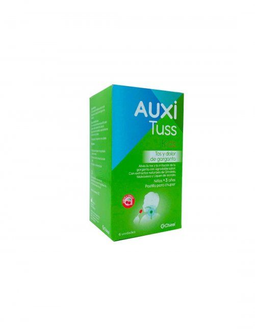 auxituss kids pastillas para chupar sabor cereza 6 uds