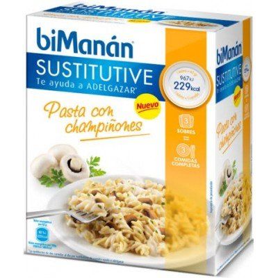 bimanan pasta con champinones 3 sobres