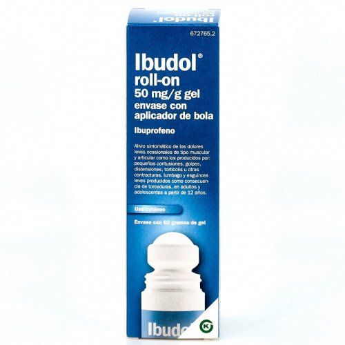ibudol roll on 50 mg g gel envase con aplicador de bola 1 tubo de 60 g