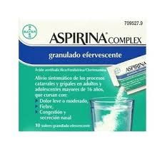 Aspirina complex 10 sobres. CN709527