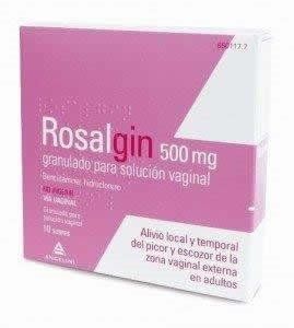 rosalgin 500 mg granulado para solucion vaginal 10 sobres 0