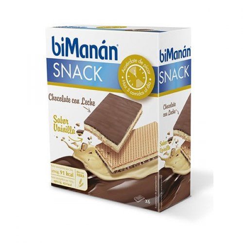 bimanan snack chocolate vainilla 6 unds