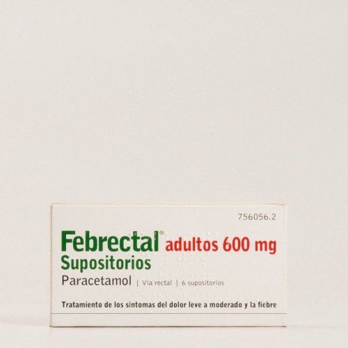 febrectal adultos 600mg supositorios
