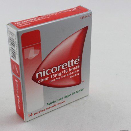 nicorette clear 15 mg 16 h 14 parches transdermicos 2362 mg