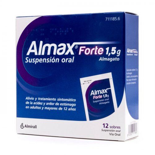 almax forte 1 5gr 12 sobres suspension oral 711185 8470007111856 1