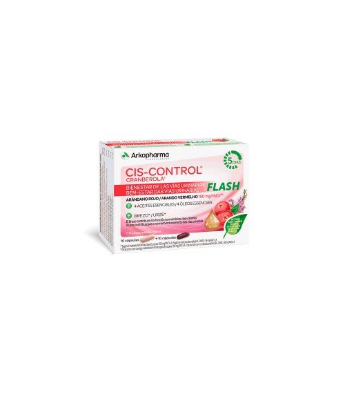 CIS-CONTROL CRANBEROLA FLASH 20 CAPSULAS | FARMACIA MOLTÓ-CRESPO